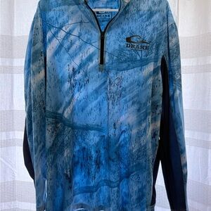 Drake Fishing Blue Patterned Pullover